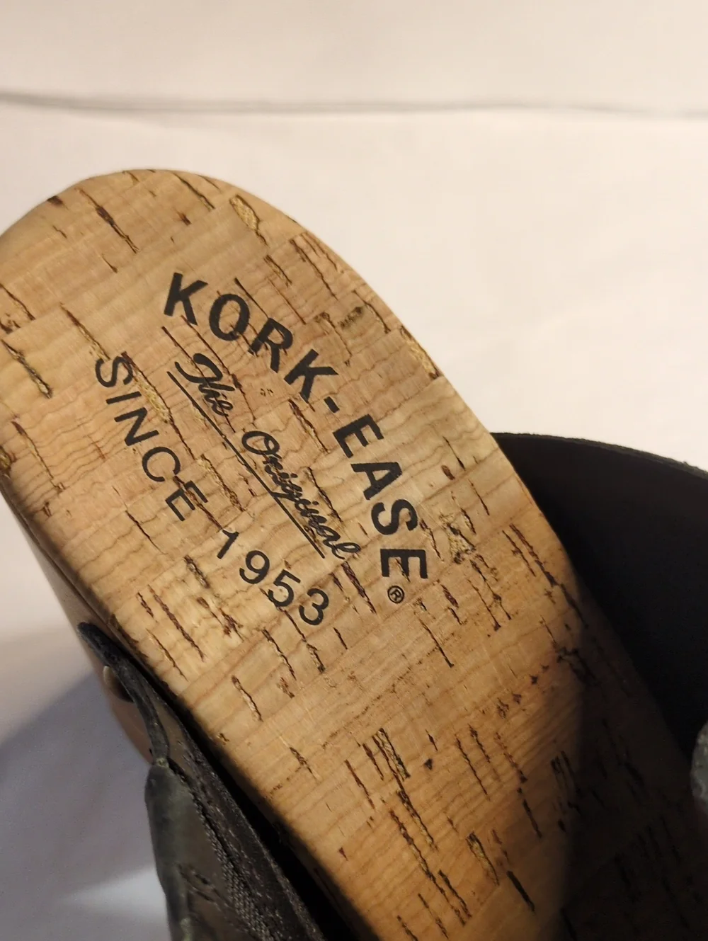 Kork Ease Harlin Wood Heel Platform Leather Open Toe Mule Clog Brown Size 10